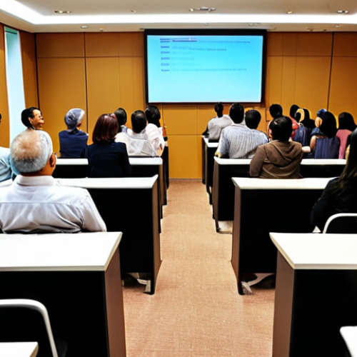 **

Prompt: *A diverse group of people actively participating in a Q&A session, some raising hands, others nodding thoughtfully. The setting is a modern conference room with bright lighting. Focus on engaged expressions and positive body language. Include a screen in the background showing a relevant topic related to business or technology in Malaysia.*

**